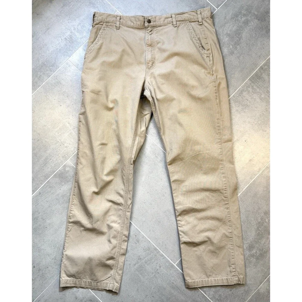 Carhartt B11 Brown Duck Carpenter Work Pants Mens 40x34 Loose Original Fit